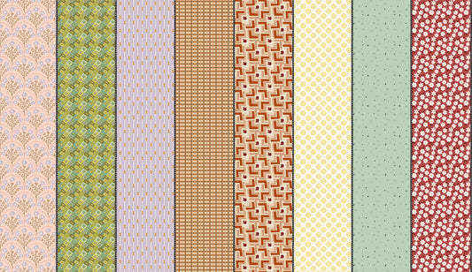 Manufacturer: Moda Fabrics
Designer: Jen Kingwell
Collection: Gathered Lollies
Print Name: Trentham Four
Material: 100% Cotton
Weight: Quilting
SKU: 18293-12
Width: 44 Inches