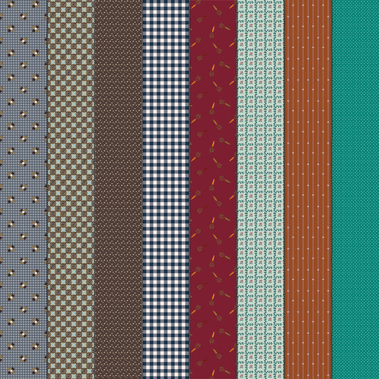 Manufacturer: Moda Fabrics
Designer: Jen Kingwell
Collection: Gathered Lollies
Print Name: Trentham Five
Material: 100% Cotton
Weight: Quilting
SKU: 18294-12
Width: 44 Inches