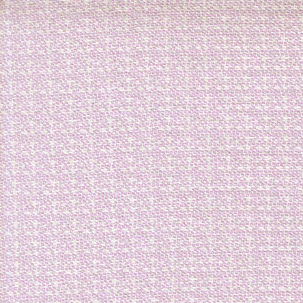 Manufacturer: Moda Fabrics
Designer: Jen Kingwell
Collection: Gathered Bonbons
Print Name: Pebbles Dots in Lilac
Material: 100% Cotton
Weight: Quilting
SKU: 18301-11
Width: 44 Inches