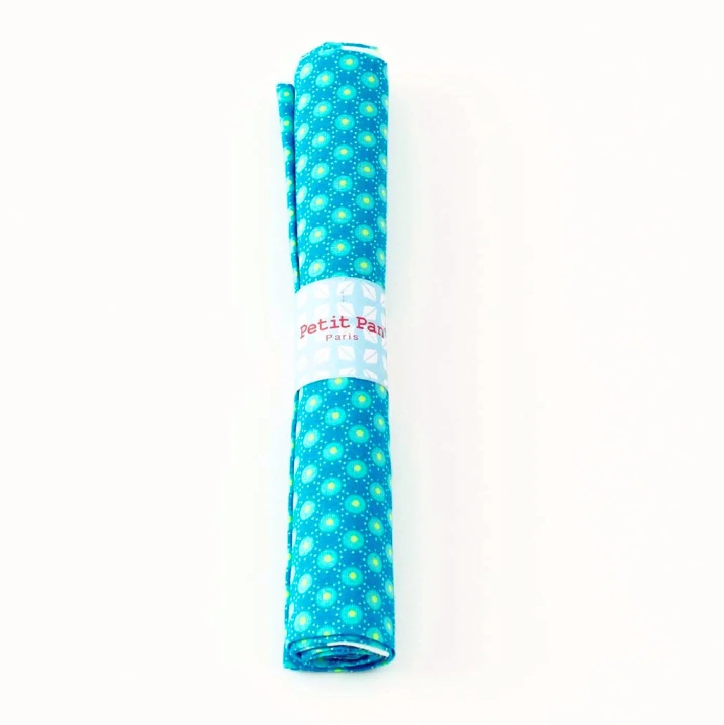 Direct from Paris, France. Petit Pan "Coupons" are an upsized fat quarter, 50x70cm. Throw some into your next project to add something extra special!

Manufacturer: Petit Pan
Print Name: Bubble in Aruba Blue
Material: 100% Cotton
Weight: Quilting
Measures: 50x70cm