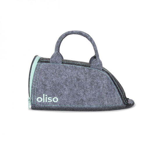 Made from durable polyester felt, this stylish carry bag protects your iron from dust, dirt, and scratches, making it ideal for storage and travel to classes and retreats.

It features a large opening with a smooth, heavy-duty zipper for easy access and an open tip that accommodates the Solemate soleplate protector.

Designed specifically for Oliso M2 and M3 Project irons, it fits most travel irons up to 17.8cm x 10.2cm x 10.2cm (7in x 4inx 4in).