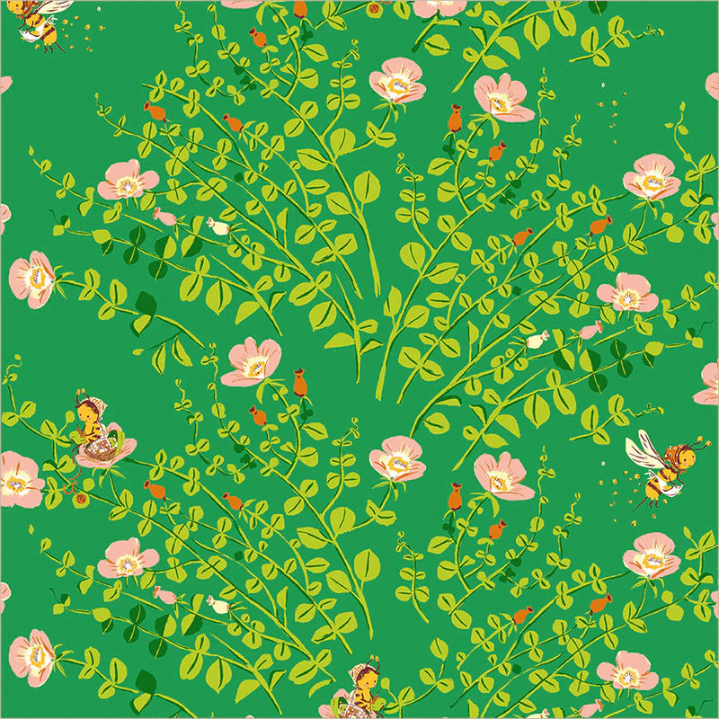 Manufacturer: Windham Fabrics
Designer: Heather Ross
Collection: Heather Ross Favorites
Print Name: Nanny Bee in Jade
Material: 100% Cotton
Weight: Quilting
SKU: 37023D-12
Width: 44 inches