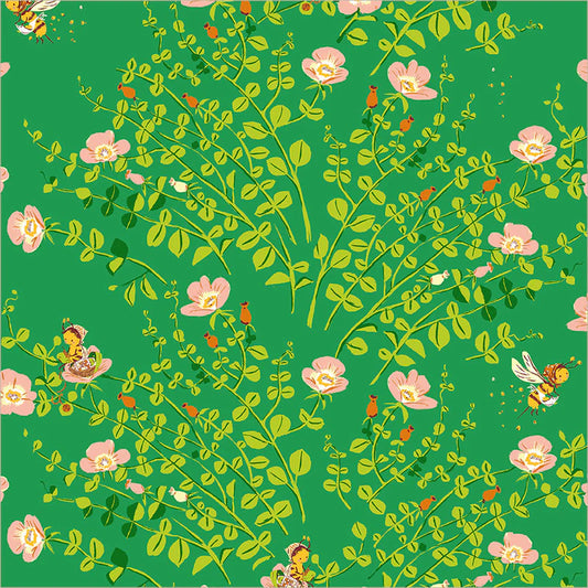 Manufacturer: Windham Fabrics
Designer: Heather Ross
Collection: Heather Ross Favorites
Print Name: Nanny Bee in Jade
Material: 100% Cotton
Weight: Quilting
SKU: 37023D-12
Width: 44 inches