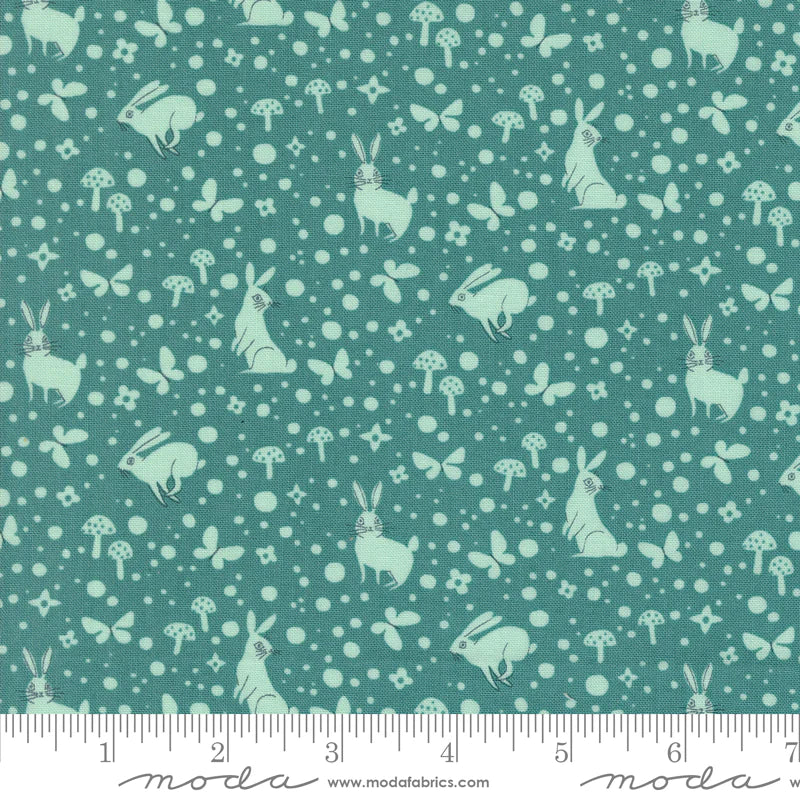 Manufacturer: Moda Fabrics
Designer: Lizzy House
Collection: Love Letter
Print Name: Wonder Dot in Pond
Material: 100% Cotton
Weight: Quilting 
SKU: 37127-24
Width: 44 inches