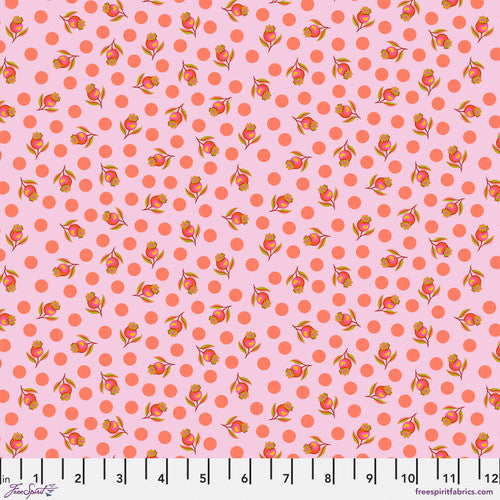 Manufacturer: FreeSpirit Fabrics Designer: Tula Pink Collection: Untamed Print Name: Impending Bloom in Lunar Material: 100% Cotton  Weight: Quilting  SKU: PWTP239.LUNAR Width: 44 inches