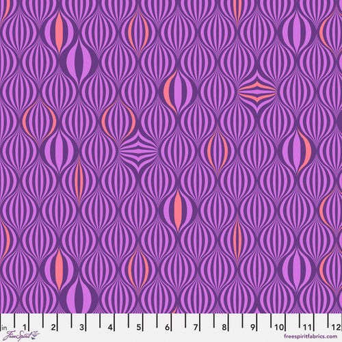 Manufacturer: FreeSpirit Fabrics Designer: Tula Pink Collection: Untamed Print Name: Light the Way in Nova Material: 100% Cotton  Weight: Quilting  SKU: PWTP241.NOVA Width: 44 inches