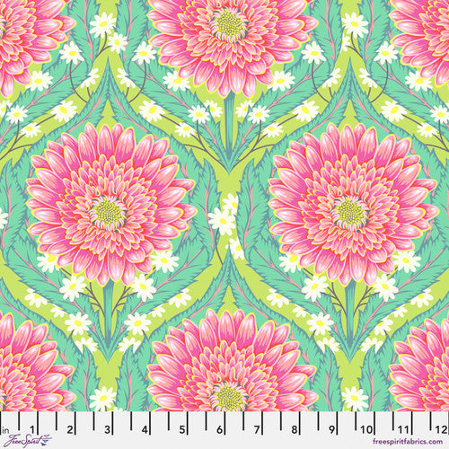 Manufacturer: FreeSpirit Fabrics Designer: Tula Pink Collection: Untamed Print Name: Daisy and Confused in Moonbeam Material: 100% Cotton  Weight: Quilting  SKU: PWTP236.MOONBEAM Width: 44 inches