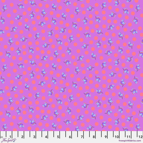 Manufacturer: FreeSpirit Fabrics Designer: Tula Pink Collection: Untamed Print Name: Impending Bloom in Nova Material: 100% Cotton  Weight: Quilting  SKU: PWTP239.NOVA Width: 44 inches