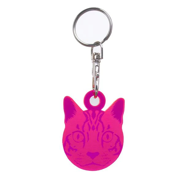 Cat Keychain by Tula Pink. Comes complete with the hardware needed to attach to your keys.