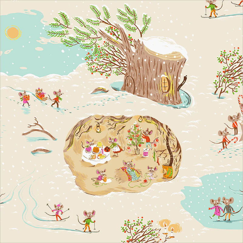 Manufacturer: Windham Fabrics
Designer: Heather Ross
Collection: Heather Ross Favorites
Print Name: Christmas Mice in Cream
Material: 100% Cotton
Weight: Quilting
SKU: 50165D-10
Width: 44 inches