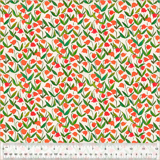 Manufacturer: Windham Fabrics Designer: Heather Ross Collection: By Hand Print Name: Flowerbed in Cotton Material: 100% Cotton  Weight: Quilting  SKU: 54257D-11 Width: 44 inches