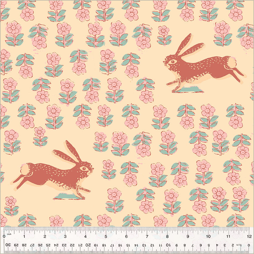 Manufacturer: Windham Fabrics
Designer: Heather Ross
Collection: Windham Collection
Print Name: Rabbit in Blush WIDEBACK
Material: 100% Cotton 
Weight: Quilting 
SKU: 54542W-1DES
Width: 108 Inches