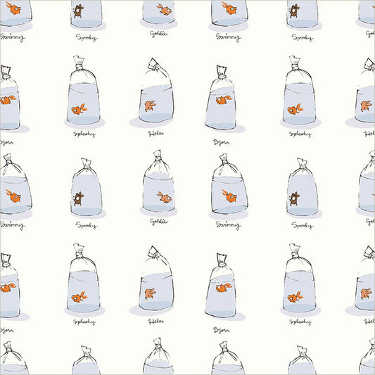 Manufacturer: Windham Fabrics
Designer: Heather Ross
Collection: Heather Ross Favorites
Print Name: Goldfishes in Bags in White
Material: 100% Cotton
Weight: Quilting
SKU: 55212D-2
Width: 44 inches
