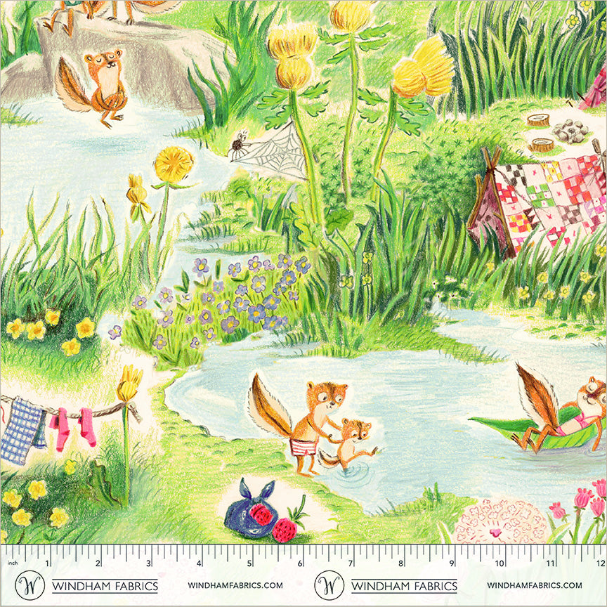 Manufacturer: Windham Fabrics
Designer: Heather Ross
Collection: Boat Race
Print Name: Chipmunks Camping in Multi
Material: 100% Cotton
Weight: Quilting
SKU: 55602D-5
Width: 44 inches