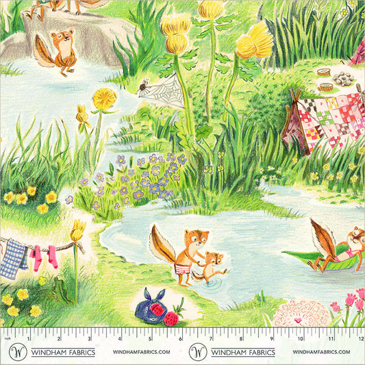 Manufacturer: Windham Fabrics
Designer: Heather Ross
Collection: Boat Race
Print Name: Chipmunks Camping in Multi
Material: 100% Cotton
Weight: Quilting
SKU: 55602D-5
Width: 44 inches