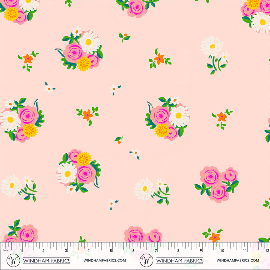 Manufacturer: Windham Fabrics
Designer: Heather Ross
Collection: Boat Race
Print Name: Denyse Floral in Blush
Material: 100% Cotton
Weight: Quilting
SKU: 55606D-13
Width: 44 inches