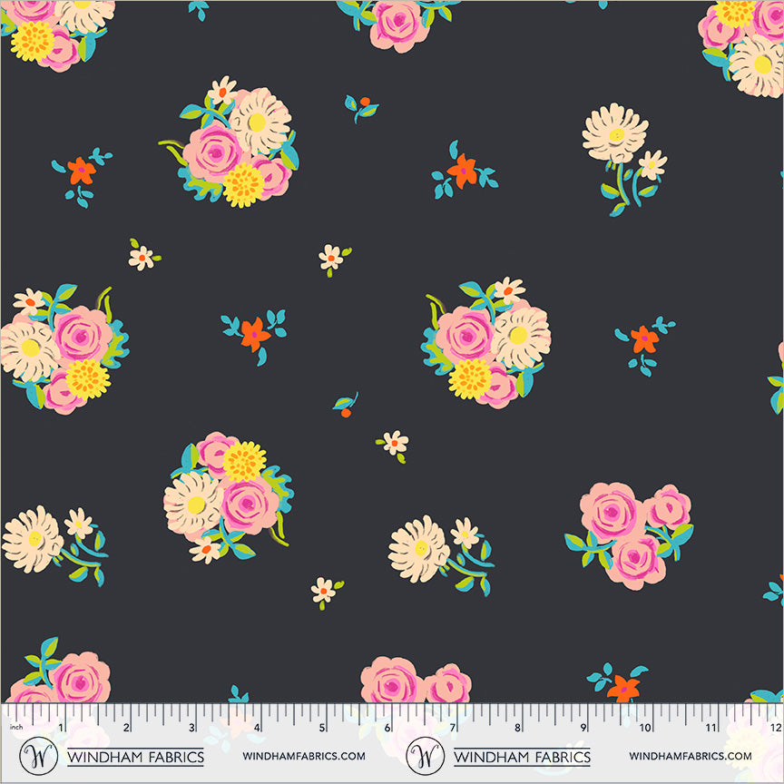 Manufacturer: Windham Fabrics
Designer: Heather Ross
Collection: Boat Race
Print Name: Denyse Floral in Soot
Material: 100% Cotton
Weight: Quilting
SKU: 55606D-8
Width: 44 inches