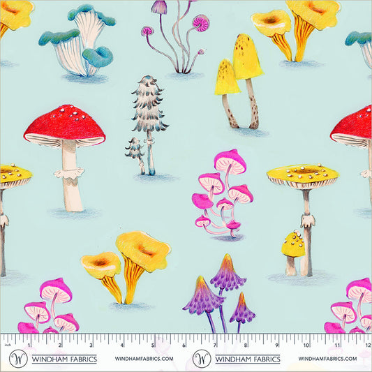 Manufacturer: Windham Fabrics
Designer: Heather Ross
Collection: Market
Print Name: Mushrooms in Aqua COTTON LAWN
Material: 100% Cotton Lawn
Weight: Quilting
SKU: 55799L-6
Width: 44 inches
