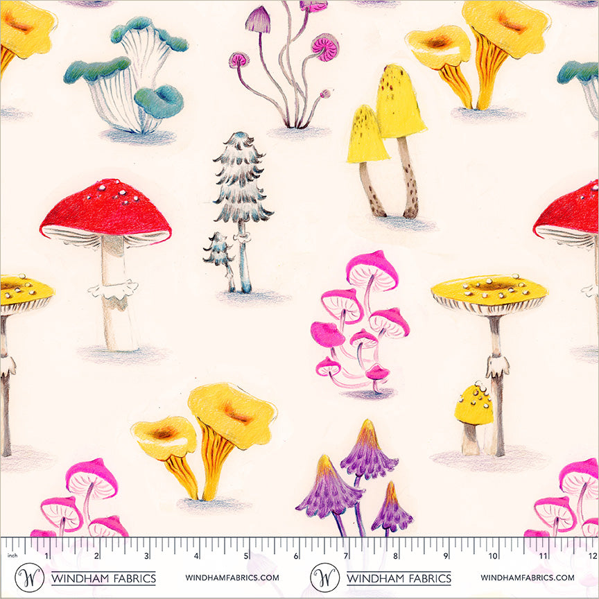 Manufacturer: Windham Fabrics
Designer: Heather Ross
Collection: Market
Print Name: Mushrooms in Ivory COTTON LAWN
Material: 100% Cotton Lawn
Weight: Quilting
SKU: 55799L-7
Width: 44 inches