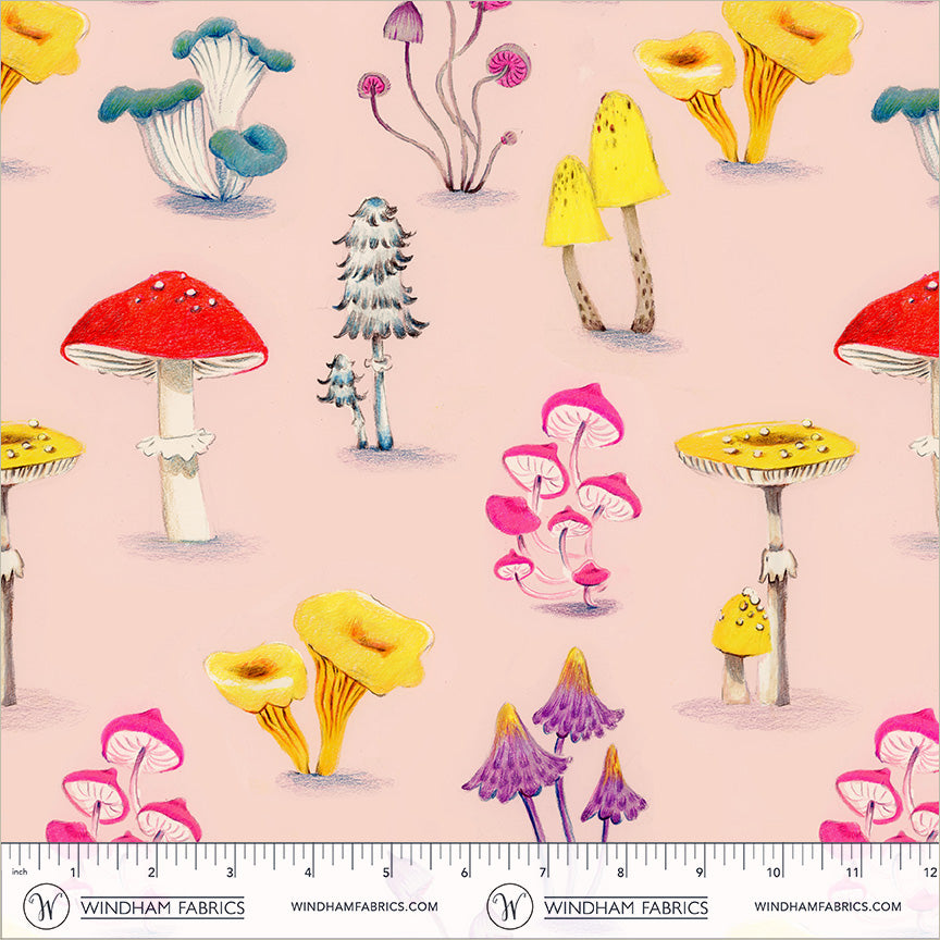 Manufacturer: Windham Fabrics
Designer: Heather Ross
Collection: Market
Print Name: Mushrooms in Pale Pink COTTON LAWN
Material: 100% Cotton Lawn
Weight: Quilting
SKU: 55799L-8
Width: 44 inches