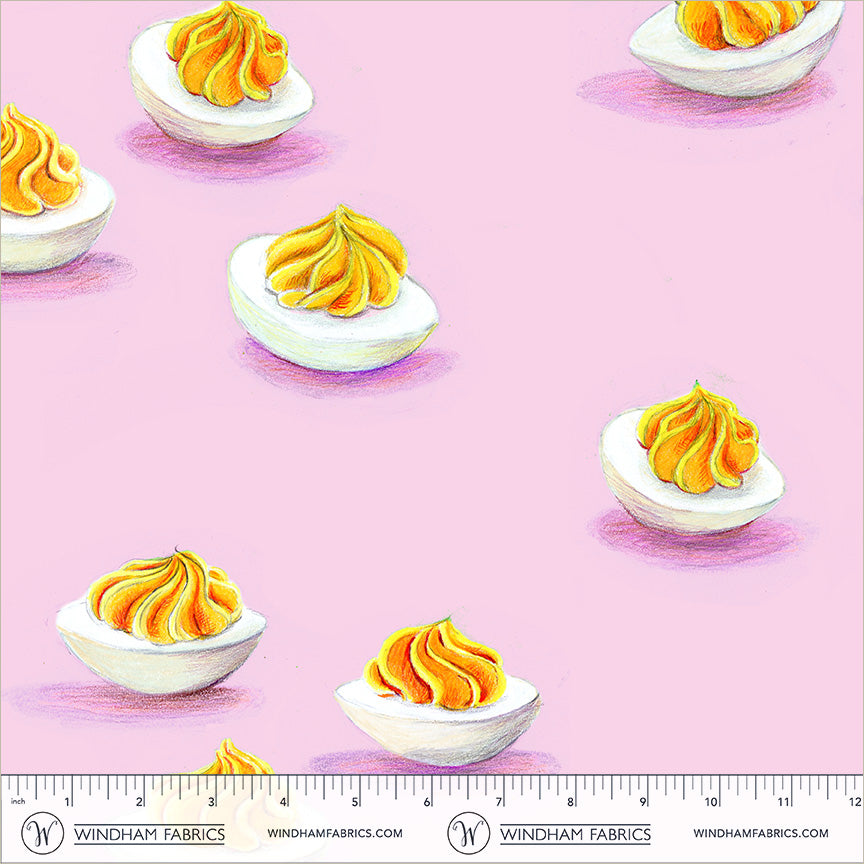 Manufacturer: Windham Fabrics
Designer: Heather Ross
Collection: Market
Print Name: Deviled Eggs in Lilac COTTON LAWN
Material: 100% Cotton Lawn
Weight: Quilting
SKU: 55801L-12
Width: 44 inches