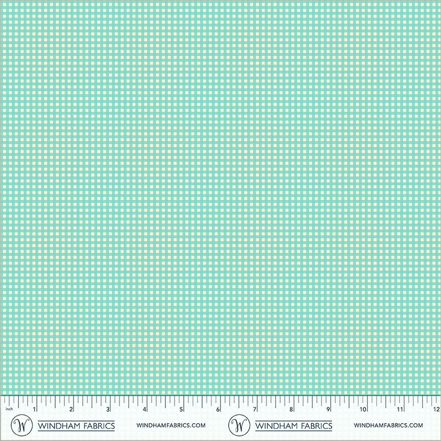 Manufacturer: Windham Fabrics
Designer: Heather Ross
Collection: Market
Print Name: Gingham in Turquoise COTTON LAWN
Material: 100% Cotton Lawn
Weight: Quilting
SKU: 55803L-14
Width: 44 inches