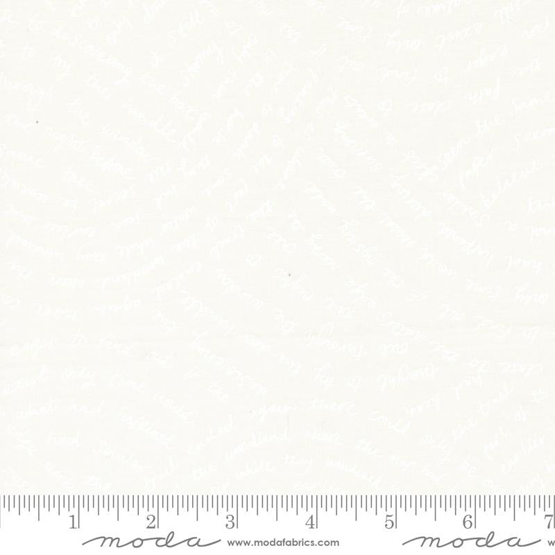 Manufacturer: Moda Fabrics Designer: Aneela Hoey Collection: Marigold Print Name: Tales in Daisy White Material: 100% Cotton Weight: Quilting  SKU: 24601-31 Width: 44 inches