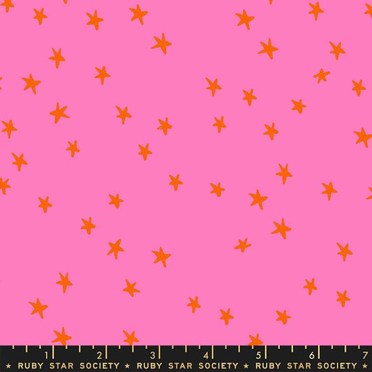 Manufacturer: Ruby Star Society Designer: Alexia Abegg Collection: Starry Print Name: Vivid Pink Material: 100% Cotton  Weight: Quilting  SKU: RS4109-41 Width: 44 inches