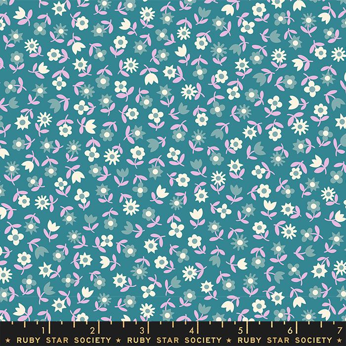 Manufacturer: Ruby Star Society Designer: Kimberly Kight Collection: Picture Book Print Name: Floral in Storytime Material: 100% Cotton  Weight: Quilting  SKU: RS3072-17 Width: 44 inches