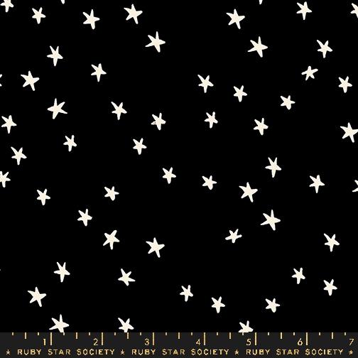 Manufacturer: Ruby Star Society Designer: Alexia Abegg Collection: Starry 108" Wideback Print Name: 108" Black  Material: 100% Cotton  Weight: Quilting  SKU: RS4111-50 Width: 108 inches