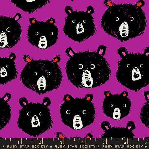 Manufacturer: Ruby Star Society Designer: Sarah Watts Collection: Teddy and the Bears Print Name: Teddy and the Bears in Cheshire Material: 100% Cotton Weight: Quilting SKU: RS2102-12 Width: 44 inches
