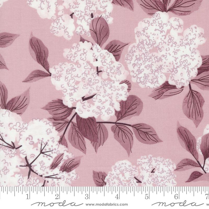 Manufacturer: Moda Fabrics
Designer: Lizzy House
Collection: Love Letter
Print Name: Elderberry Blossoms in Mauve
Material: 100% Cotton
Weight: Quilting 
SKU: 37123-36
Width: 44 inches