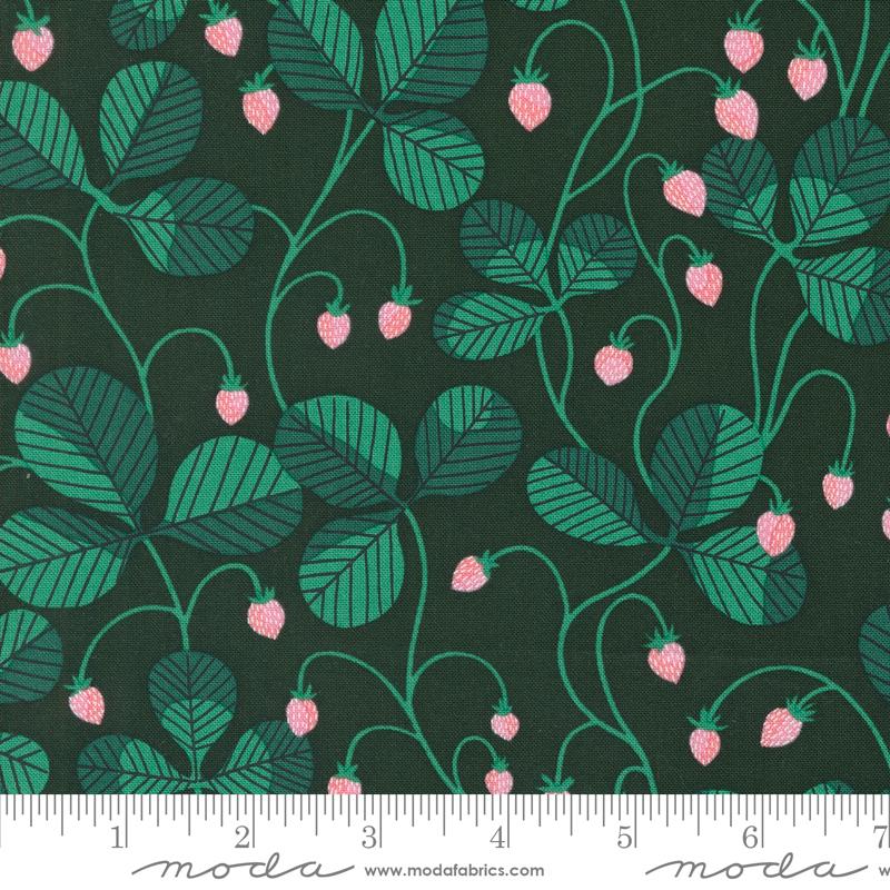 Manufacturer: Moda Fabrics
Designer: Lizzy House
Collection: Love Letter
Print Name: Virginia in Hunter
Material: 100% Cotton
Weight: Quilting 
SKU: 37124-23
Width: 44 inches