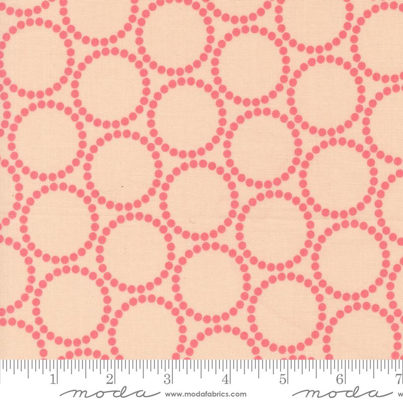 Manufacturer: Moda Fabrics
Designer: Lizzy House
Collection: Love Letter
Print Name: Pearl Bracelet in Pink Strawberries
Material: 100% Cotton
Weight: Quilting 
SKU: 37125-13
Width: 44 inches