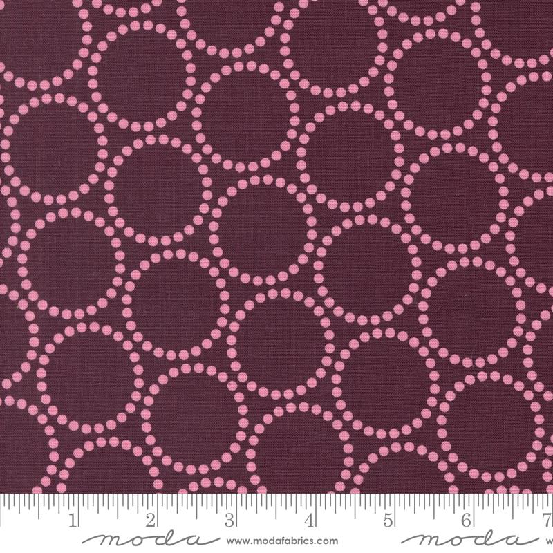 Manufacturer: Moda Fabrics
Designer: Lizzy House
Collection: Love Letter
Print Name: Pearl Bracelet in Merlot
Material: 100% Cotton
Weight: Quilting 
SKU: 37125-22
Width: 44 inches