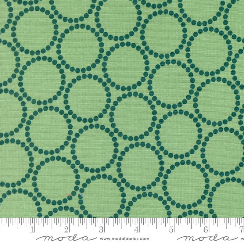 Manufacturer: Moda Fabrics
Designer: Lizzy House
Collection: Love Letter
Print Name: Pearl Bracelet in Cucumber
Material: 100% Cotton
Weight: Quilting 
SKU: 37125-29
Width: 44 inches