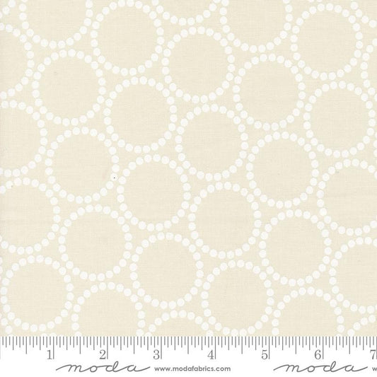 Manufacturer: Moda Fabrics
Designer: Lizzy House
Collection: Love Letter
Print Name: Pearl Bracelet in Eggshell
Material: 100% Cotton
Weight: Quilting 
SKU: 37125-41
Width: 44 inches