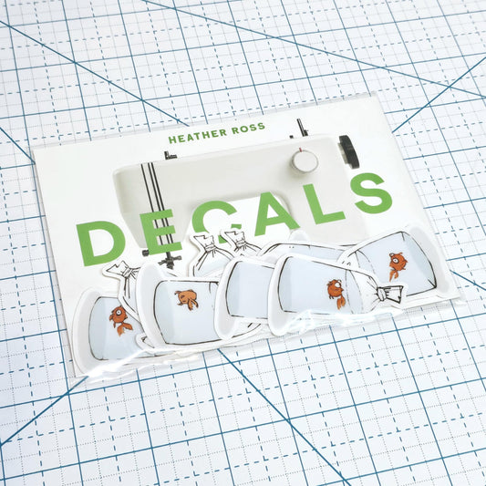 Super excited to be able to offer these amazing clear decal sets! They are printed on a sturdy, crystal clear base with a layer of white underneath them, so the colors REALLY pop.
Each pack contains 15 stickers.