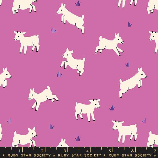 Manufacturer: Ruby Star Society
Designer: Collaborative Collection - Sarah Watts, Alexia Marcelle-Abegg, Kimberly Kight, Melody Miller and Rashida Coleman-Hale
Collection: Animal Animal
Print Name: Baby Goats in Heliotrope
Material: 100% Cotton
Weight: Quilting
SKU: RS5166-12
Width: 44 inches