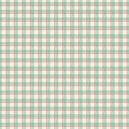 Manufacturer: Poppie Cotton Designer: Elea Lutz Collection: Oh What Fun Print Name: Christmas Plaid in Green Material: 100% Cotton Weight: Quilting  SKU: OF23316 Width: 44 inches