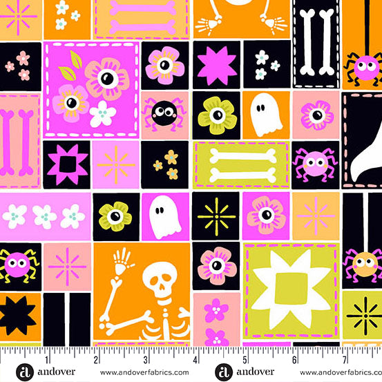 Manufacturer: Andover Fabrics
Designer: KP Creates
Collection: Ghostly Garden
Print Name: Sew Spooky in Pink
Material: 100% Cotton
Weight: Quilting
SKU: A-10195-E
Width: 44 inches