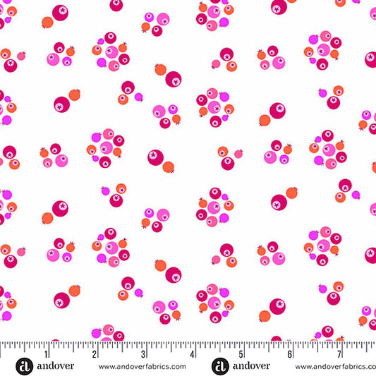 Manufacturer: Andover Fabrics
Designer: Libs Elliott
Collection: Perfect Day
Print Name: Bleubs in Pink
Material: 100% Cotton
Weight: Quilting 
SKU: A-10219-L
Width: 44 inches