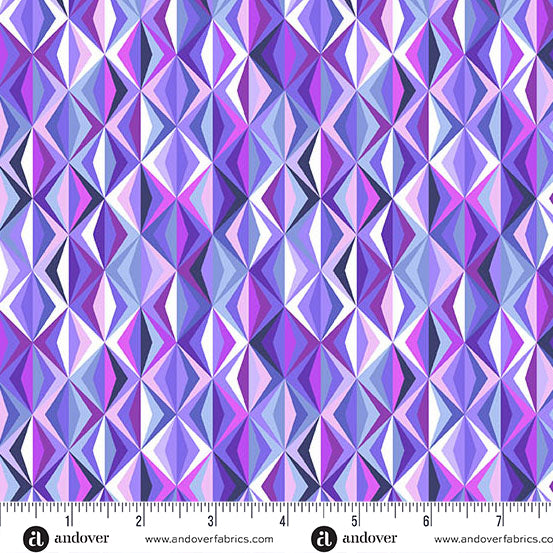 Manufacturer: Andover Fabrics
Designer: Libs Elliott
Collection: Perfect Day
Print Name: Prism in Blue
Material: 100% Cotton
Weight: Quilting 
SKU: A-10220-B
Width: 44 inches
