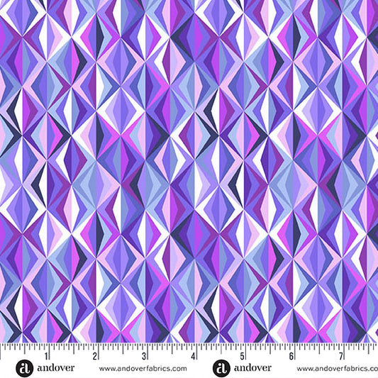 Manufacturer: Andover Fabrics
Designer: Libs Elliott
Collection: Perfect Day
Print Name: Prism in Blue
Material: 100% Cotton
Weight: Quilting 
SKU: A-10220-B
Width: 44 inches