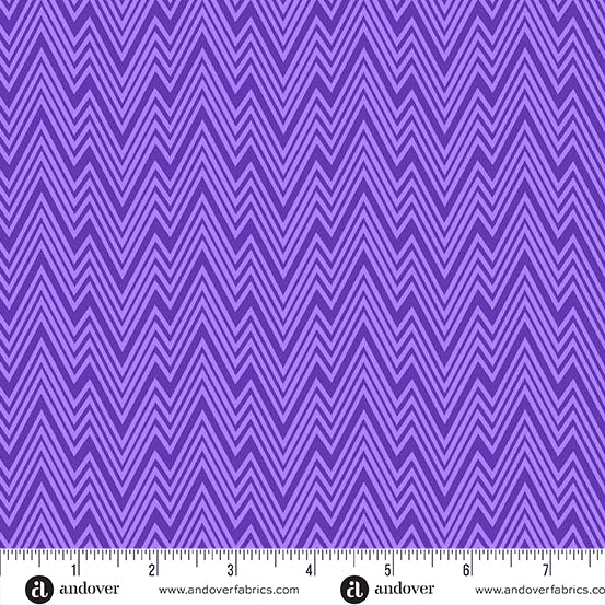 Manufacturer: Andover Fabrics
Designer: Libs Elliott
Collection: Perfect Day
Print Name: Zigziig in Purple
Material: 100% Cotton
Weight: Quilting 
SKU: A-10221-P
Width: 44 inches