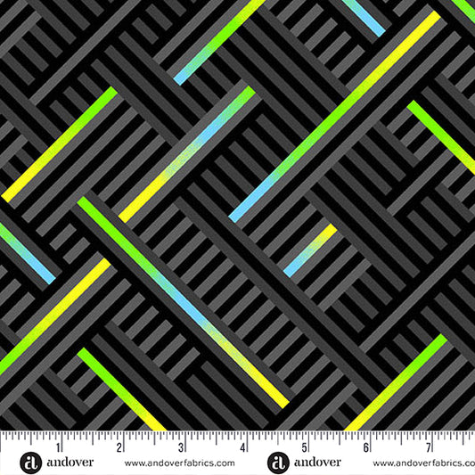 Manufacturer: Andover Fabrics
Designer: Libs Elliott
Collection: PRISMATIC
Print Name: Rogue Weave in Cosmic
Material: 100% Cotton
Weight: Quilting
SKU: A-10437-C
Width: 44 inches