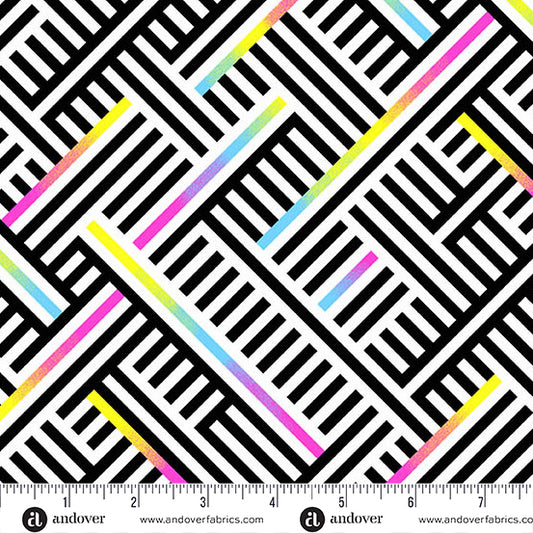 Manufacturer: Andover Fabrics
Designer: Libs Elliott
Collection: PRISMATIC
Print Name: Rogue Weave in Burst
Material: 100% Cotton
Weight: Quilting
SKU: A-10437-K
Width: 44 inches
