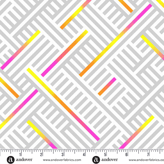 Manufacturer: Andover Fabrics
Designer: Libs Elliott
Collection: PRISMATIC
Print Name: Rogue Weave in Flare
Material: 100% Cotton
Weight: Quilting
SKU: A-10437-L
Width: 44 inches