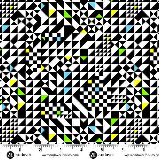 Manufacturer: Andover Fabrics
Designer: Libs Elliott
Collection: PRISMATIC
Print Name: Check It in Cosmic
Material: 100% Cotton
Weight: Quilting
SKU: A-10439-K
Width: 44 inches