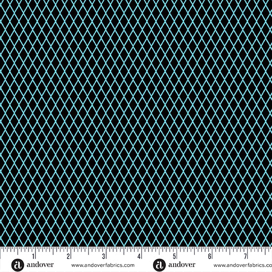 Manufacturer: Andover Fabrics
Designer: Libs Elliott
Collection: PRISMATIC
Print Name: Fishnet in Electric
Material: 100% Cotton
Weight: Quilting
SKU: A-10440-KB
Width: 44 inches